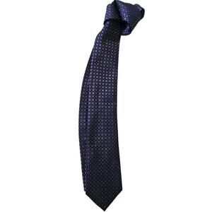 Calvin Klein Men Purple Polka Dot Silk Tie